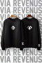 Traditional Turkish Motif Printed Crew Neck 3 Thread Ş Fleece-Lined Double Combination Sweatshirt