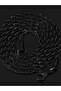18inch 45cm 3MM 2-6MM Classic Black Twisted Rope Chain Necklace For Men Steel Waterproof Stainless C - 6