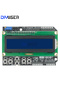 شاشة عرض LCD1602 من نوع DIYUSER 1602 LCD مع لوحة مفاتيح، وحدة عرض LCD 1602، شاشة زرقاء - 3