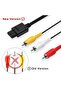 black 1.8m AV Cable Composite Video Cord 6 Feet Line Compatible with Nintendo 64/N64/GameCube/SNES T - 2