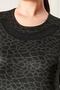 Women's Plus Size Collar Stone Embellished Combed Cotton Dress - 7