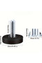 20pcs 20 PCS Stainless Steel Adjustable Leveling Furniture Legs - Heavy Duty Non-Slip Base for Table - 4