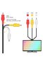 black 1.8m AV Cable Composite Video Cord 6 Feet Line Compatible with Nintendo 64/N64/GameCube/SNES T - 5