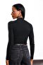 Black Mock Neck Basic Knitwear - 6