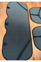 Black Auto Seat Cover Cushion with Back Support Classe Elegance Front Double + Rear Seating Set - 6