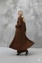 Women's Twill Thin Knitwear Cardigan Dress Double Set - 3