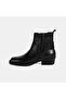 Women's Black Rubber Detailed Leather Boots - 3