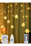 USB power Warm Light 3M LED Snowflake String Lights Christmas Garland USB Curtain Fairy Lights Outdo - 8