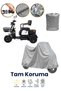 Gray Single Seat 3 Wheel Moped Tarpaulin, Electric Motorcycle Tarpaulin