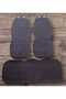 Car Seat Cover Cushion with Back Support Red Stitching Classe Elegance Front Double + Rear Seating Set - 3