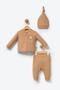 100% Organic Cotton Fabric Baby Jungle Embroidered Baby Set of 2