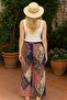 Patterned Casual Viscose Bottom - 2