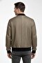 Zippered Metallic Textured Oversized Jacket - 2