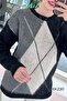 Baklava Pattern Knitwear Blouse 6K290 - 4