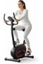 Magnetic Upright Bike EM-1574 with 8 Resistance Levels, LCD Monitor, Pulse Sensors & 4KG Flywheel Ho