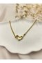 Gold Color Asymmetric Heart Necklace – Modern, Minimalist, and Timeless Elegance Design - 2