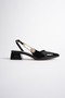 Matchless Hook Buckle Detailed Pointed Toe Patent Leather Casual Women's Shoes