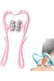 Cervical Spine Neck Massager Roller - Whalegrass Double Roller (Pink)