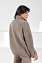 Mink Sleeve Slit Turtleneck Cashmere Women's Knitwear Sweater - 6
