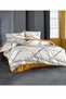 Crystal Prism Brown-Yellow Double Duvet Cover Set - 2
