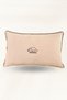 Embroidered Decorative Pillow – Overthinking Design |   Linen Fabric Filled Throw Pillow