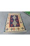 110X153 cm Handmade Magnificent Kayseri Region, New Wool Kilim, Decor for Bedroom Z32K - 3
