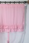Country Style Pot Curtain Double Ruffled - Compatible with Curtain Rod and Rustic - 8