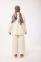 44120 - Stylish Comfortable Casual Women's Set with Belt Accessory and Knitted Pants - 7