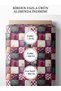 100% Cotton Satin Patchwork Fabric – 155X100 cm – Square Pattern in Burgundy and Emerald Shades - 4