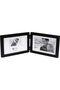 International Designs Black Concept Wood Picture Frame, Double Horizontal, 2-4x6, Black - 3