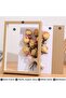 3D Photo Frame, Flowers Shadow Box Display Case, HD Glass Wooden White Hollow Photo Frame - 3