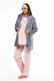 Bh 4226 free hugs postpartum 3-piece robe pajama set