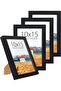 4x6 in picture frame — 10x15 cm natural black frame, Set of 4