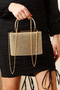 Women's Stone Embroidered Evening Dress Stylish Evening Bag - 3