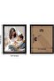 8x10 Picture Frames Set of 9 - Engineered Wood, Black, Plexiglass Front - 4