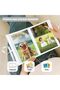 Linen Photo Album, Top Loader Vertical Picture Album (White 4x6'') - 3