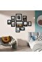 10 Pack Black Photo Frame Collage Set (8x10,5x7,4x6) - 7