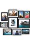 10 Pack Picture Frames Collage Wall Decor with Glass (Black)