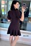 Flared Skirt with Flounce Sleeves Dress 6K236 - 2