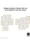 Gallery Collage Picture Frame Set, Natural, Set Of 4 - 7