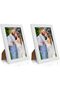 5x7 inch Picture Frame Made of Solid Wood High Definition Glass (White)