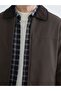 Southblue Brown Standard Fit Velvet Collar Men's Coat - 3