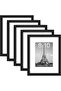 5 Pack 8x10 Photo Frames (5x7 with Mat or 8x10 without Mat) - Black