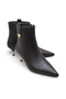 Women's Brown Leather 5 cm Heel Pointed Toe Stylish Ankle Boots – Elegant and Modern Combination Complement. - 5