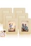 DIY Wooden Photo Frame, Unfinished Wooden Picture Frames for Crafts (12PCS, 6x8 Inch)