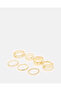 Women Gold Embellished Ring Set (7 Piece) - 2