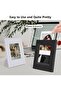 2x3 Photo Frame, 6 Pack Mini Plastic Picture Frame (Black + White) - 5
