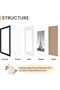 8x10 Picture Frame Set of 5 (Black) for Tabletop and Wall - 3
