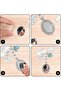 Wedding Bouquet Photo Charm with Oval Glass Cabochon - 3
