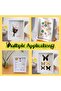 3D Photo Frame, Flowers Shadow Box Display Case, HD Glass Wooden White Hollow Photo Frame - 6